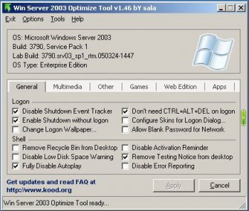 Тюнинг <b>Windows</b> Server 2003